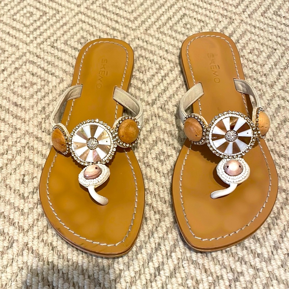 Skemo Savanna beaded/jeweled sandals